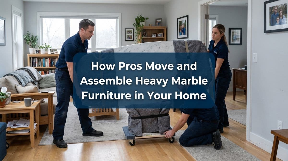 How Pros Move and Assemble Heavy Marble Furniture in Your Home image